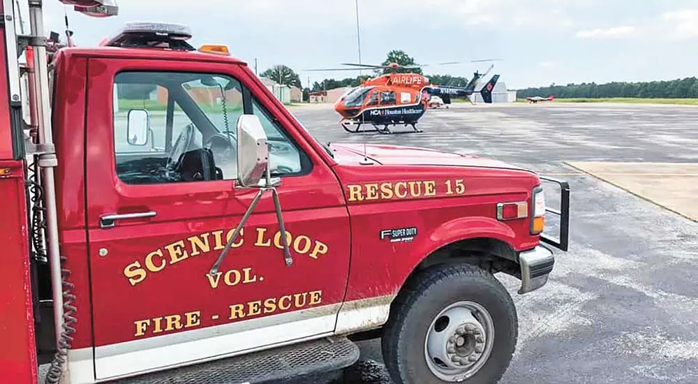 The Scenic Loop Fire Department reported its 1996 Ford Super Duty Rescue 15 stolen and was found later in Dayton. Courtesy photo
