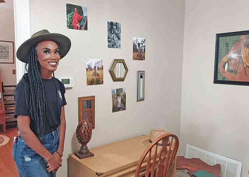 Alexandria Hubbard, Artist in Residence Photo courtesy of Thelma Douglass