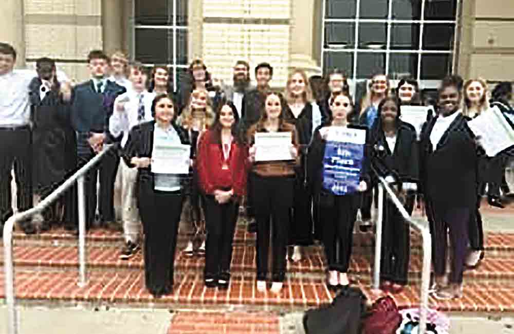 The Trinity High School FBLA Team took home numerous awards in a recent competition. Courtesy photo 