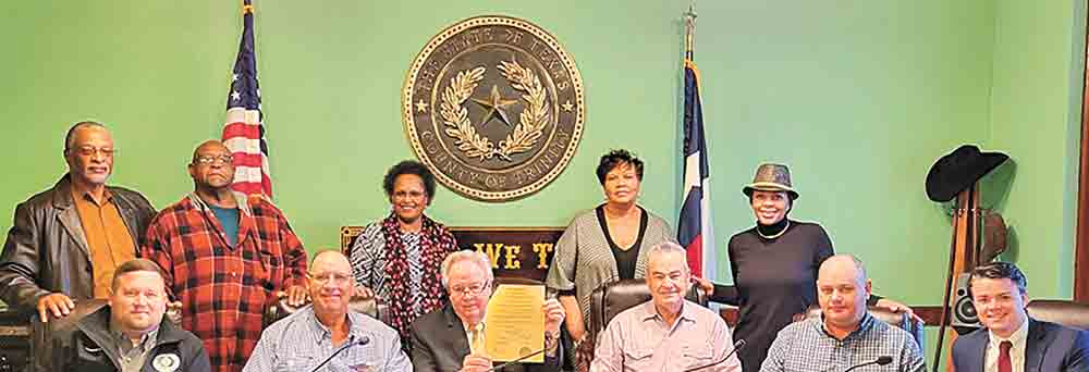 The Trinity County Commissioners Court declared the month of February as Black History Month. Courtesy photo