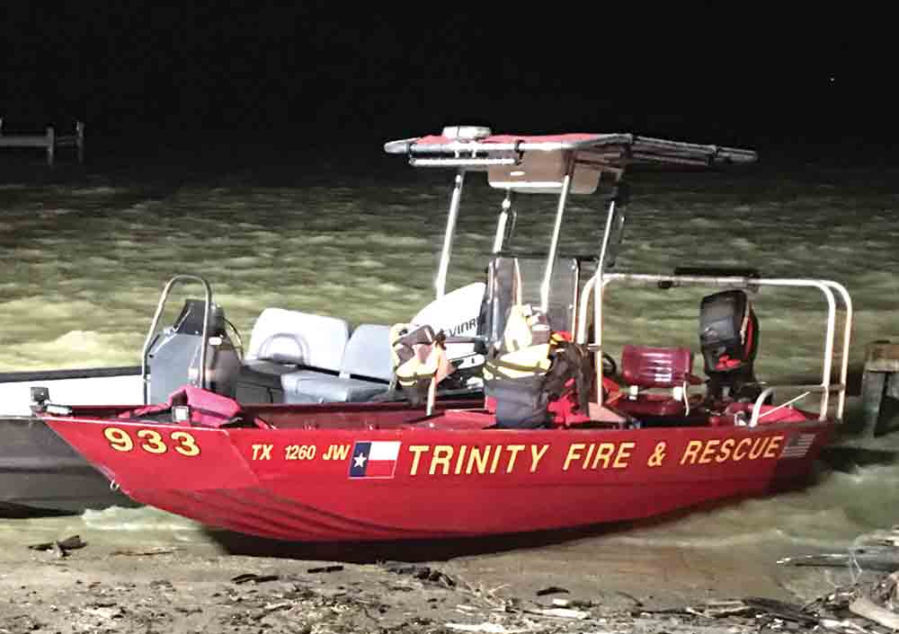 Trinity Fire Department personnel assisted in a search for a missing man, who was found dead early Wednesday morning.