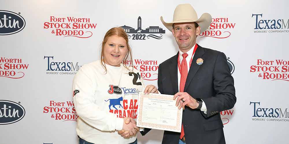 Kayla Kembro brought home a $12,000 scholarship from the Fort Worth Stock Show. Courtesy photo