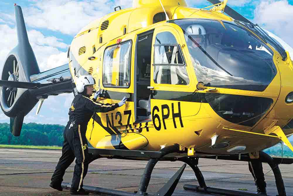 PHI Air Medical has numerous helicopter transports victims of accidents or those in dire medical need. Courtesy photo