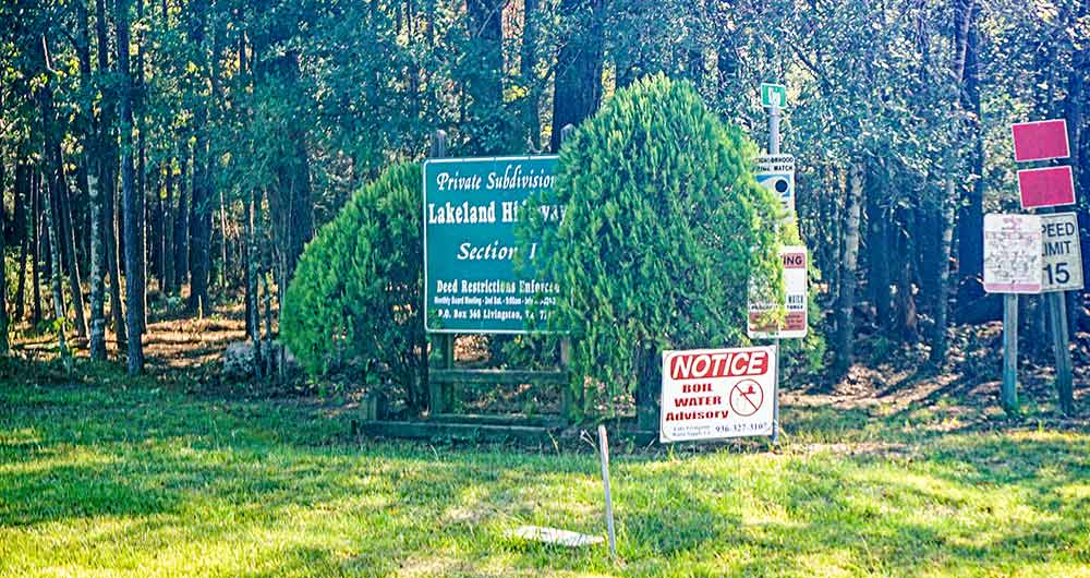 Lakeland Hideaway was one of four subdivisions placed under a boil water notice Tuesday morning. (Jason Chlapek Photo) 