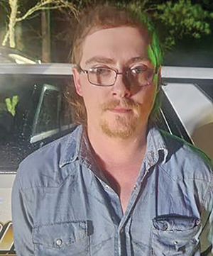 Matthew Hoy Edgar after his arrest. Photo courtesy of Sabine County Sheriff’s Office
