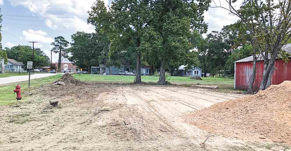 With the old building having been painstakingly disassembled and the land cleared and leveled, the site will be the future home of “Juanita’s Garden,” a butterfly garden and mural. Courtesy photo