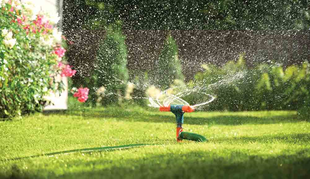 As a rule, lawns in East Texas need one inch of water, applied once a week during the months of June, July and August only. 