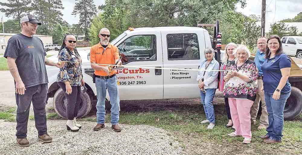 All Curbs ribbon cutting at Coldspring Chamber of Commerce. Courtesy photo