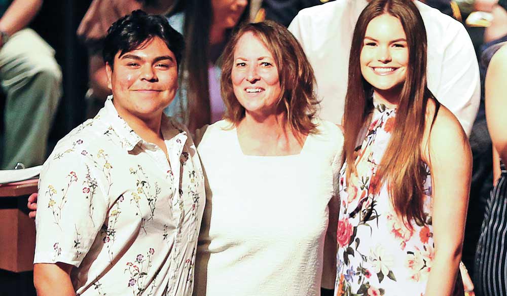 Jesus Adame and Ashley Moore were named Mr. and Miss LHS for 2022 during Honors Night Tuesday. Each year the LHS faculty nominates and selects two remarkable students for their contributions to the campus as leaders and positive role models for their classmates. Adame and Moore are shown with Counselor Judy Porter. Courtesy photo