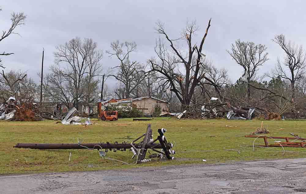 A tornado in March ripped through the area and caused destruction to many homes and businesses. Jan White | HCC
