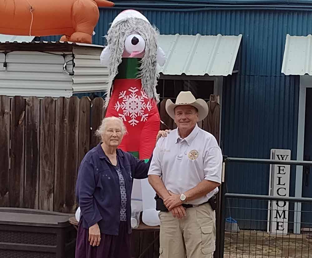 Constable Sam Houston and his wife, Sandra Houston, have worked to keep the county’s stray problem under control. COURTESY PHOTO