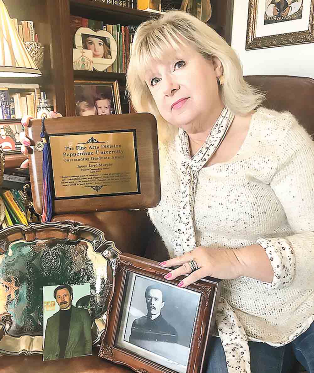 COCISD Education Foundation (COEF) President Suzanne York honored the memory of her son, late actor Jason Murphy, by providing funds for the purchase of UIL One Act Play stage pieces for competitions.
