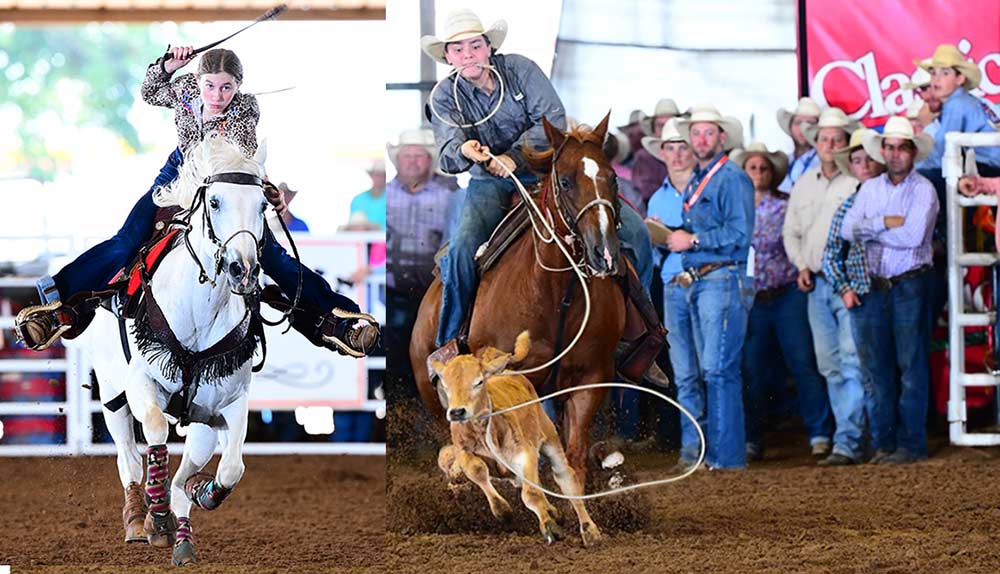 Zane Lattner and Emma Ivie, both of Polk County, participated in the recent Texas Junior High State Rodeo finals. Zane and Emma are both members of the Region 5 junior high rodeo team. Zane participated in tie down calf roping and the ribbon roping with his partner Steely Rae Franklin. 