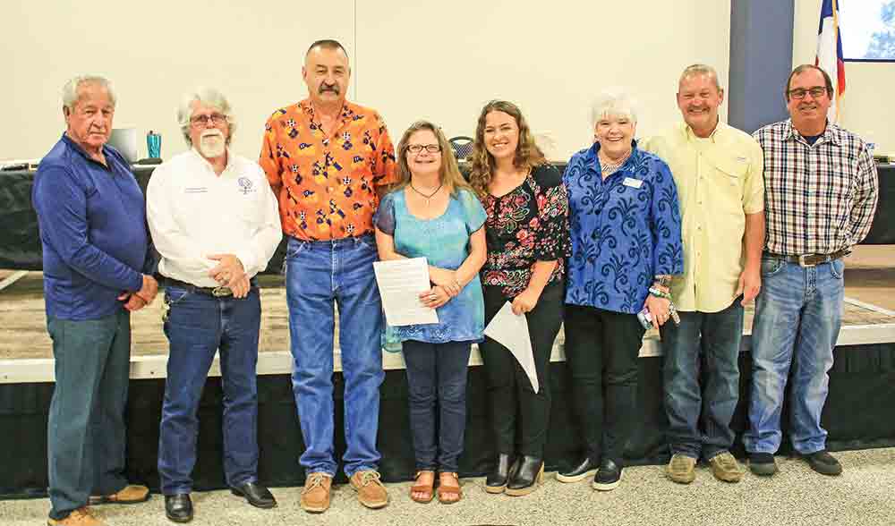 The San Jacinto County Commissioners Court, along with representatives for SAAFE House, proclaimed April as Sexual Assault Awareness Month. Photo by Tony Farkas