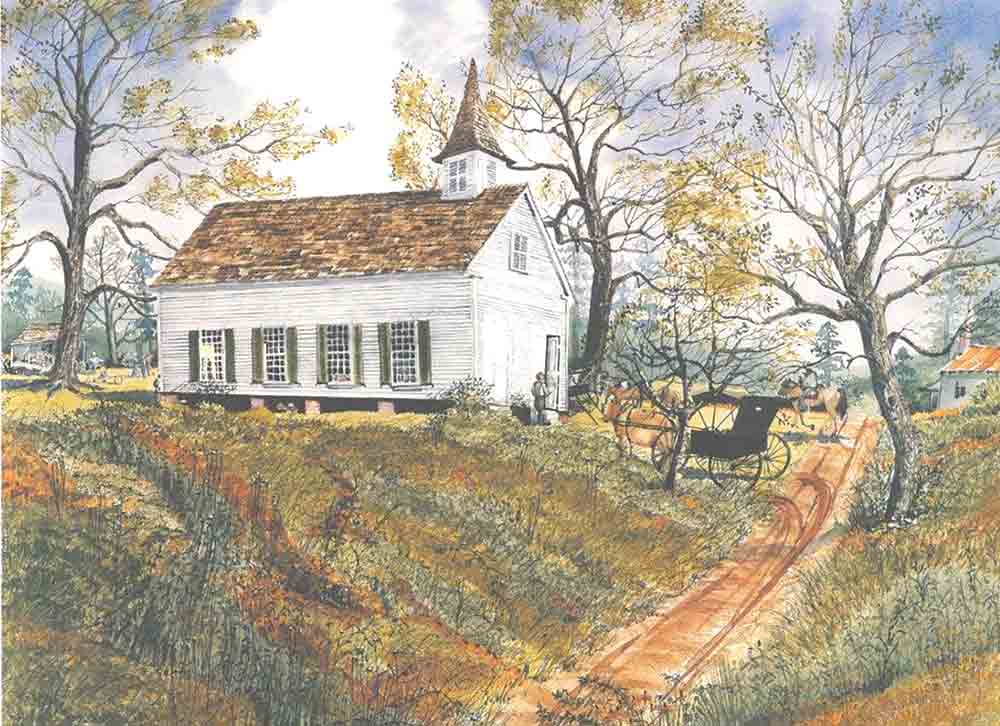 Church Painting Mary Nicklow