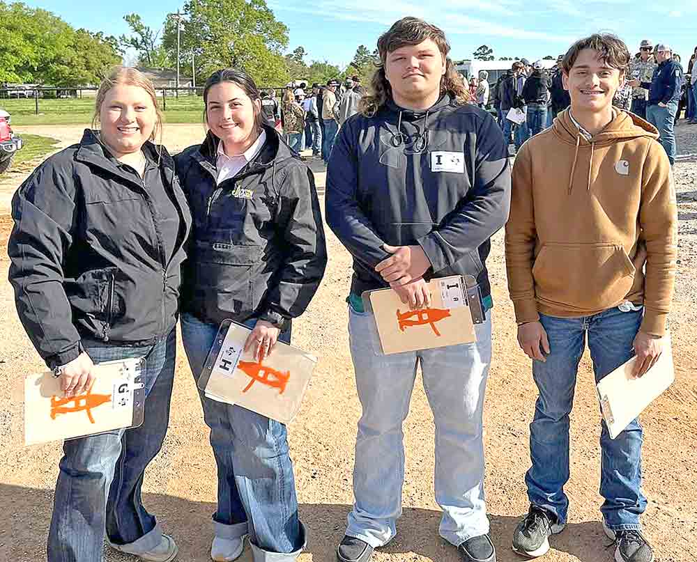 Trinity FFA members competed in the Area IX CDE contests held at Sam Houston State University on April 2. Courtesy photo