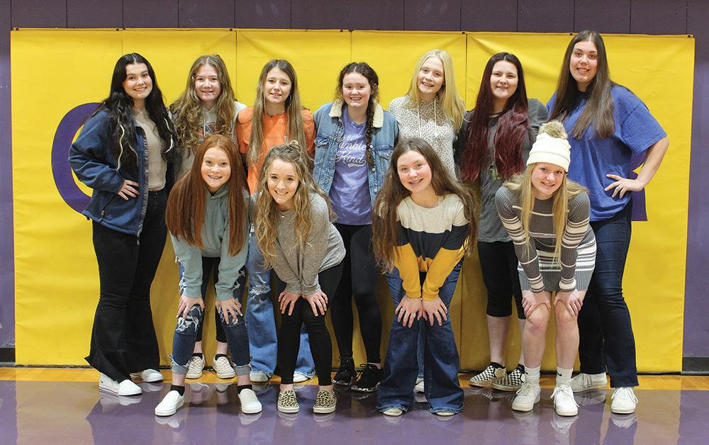 The Chester Lady Jacket volleyball team were well represented in All-District selections.  Pictured are:  Bottom row, left to right:  Sydney Brock, Kat Knox, Emma Byrd, Bailey Fann.  Top row, left to right:  Emma Grimes, Kyli Handley, Kinsley Barnes, Abby Grimes, Lily Read, Kaylee Tolar, Linzie Romo.  